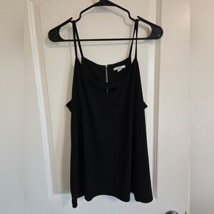 Bar III Black Camisole Top with Spaghetti Straps